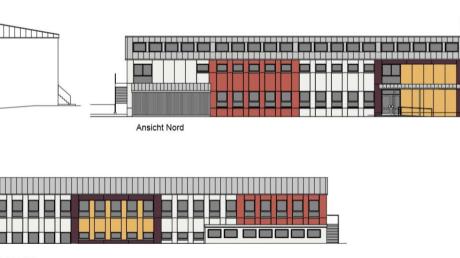 So soll die Grundschule in Willprechtszell spätestens im Herbst 2020 aussehen. Dann soll die Sanierung abgeschlossen sein. Nur das Schullogo fehlt auf dieser Skizze. 	