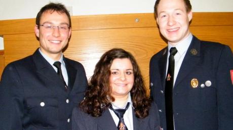 Maria Schwarz folgt im Amt des Jugendwarts auf Thomas Lindenmayr (rechts), Stephan Schuster unterstützt sie.