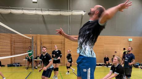 Die Unverwüstlichen des VC Neusäß vertraten den Bezirk Schwaben bei den bayerischen Meisterschaften im Mixed-Volleyball. Foto: VC Neusäß