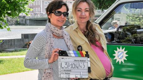 Jule Ronstedt drehte ihren ersten Kinofilm in Landsberg. Ronstedt (links) führte Regie, die Hauptrolle hat Lisa Maria Potthoff als Maria. 