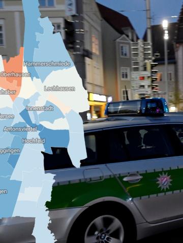 Augsburg: Interaktive Karten: So sicher fühlen sich die Augsburger in ihren  Stadtvierteln
