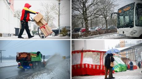 Regen, Schnee und Eis haben Straßen und Gehwege in weiten Teilen im Landkreis Neu-Ulm in gefährliche Rutschbahnen verwandelt. Die Folgen aber hielten sich in Grenzen.
