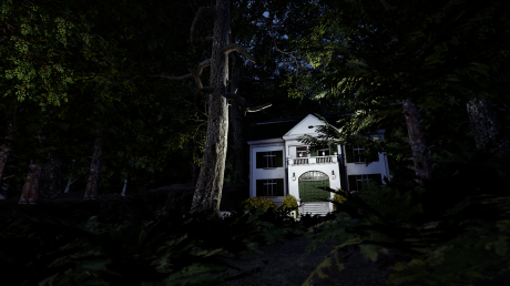 Was hat es mit dieser einsam im Wald gelegenen Villa auf sich? Im VR-Game des Staatstheaters Augsburg zu Arnold Schönbergs Monodram "Erwartung" kommt dem Haus eine bedeutende Rolle zu.