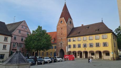 Woll- und Waaghaus, Oberes Tor und Altes Rathaus (von links) sind die drei Bestandteile des künftigen Museumskomplexes in der Weißenhorner Altstadt. 