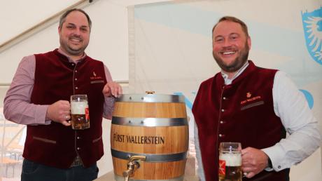 Sie sind die beiden neuen Bierbrauer beim Fürst Wallerstein Brauhaus: Martin Lechner (links) und Bastian Ziegler.