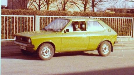 Mit diesem VW Polo, erste Generation, kamen Robert Komarek und seine Frau 1979 nach Neuburg.