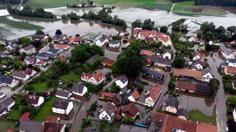 Nach der Hochwasserkatastrophe in Nordendorf hatte die Kanalisation nicht mehr funktioniert. Das Problem ist jetzt behoben.