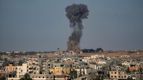 Rauch über Rafah am 31. Mai. Israel vermutet dort noch Hamas-Terroristen.
