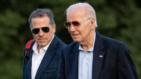 US-Präsident Joe Biden und sein Problem-Sohn Hunter (links).