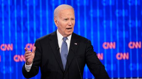 US-Präsident Joe Biden legte in der TV-Präsidentschaftsdebatte einen wackligen Auftritt hin. 
