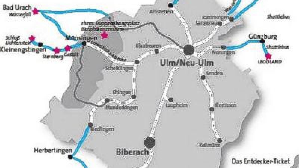 Verkehr: Zu attraktiven Zielen mit dem Entdecker-Ticket | Augsburger