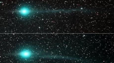 Giftgrüner Komet fliegt an Erde vorbei