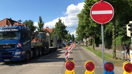 Die Bauarbeiten in der Ingolstädter Straße erfordern es, dass die Straße zwischenzeitlich komplett gesperrt wird.