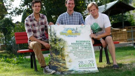 Die Hauptverantwortlichen des Singoldsand-Festivals: (von links) Patrick Jung, Stefan Missenhardt und Konstantin Wamser. 