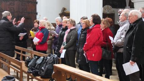 Bei ihrem Ausflug nach Andechs sangen die Mitglieder von Vox Corona in der dortigen Klosterkirche. 	