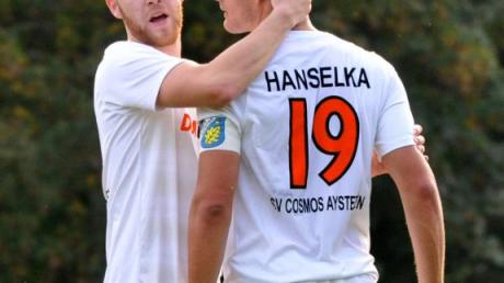 Markus Gärtner und Thomas Hanselka waren die Torschützen bei den beiden Aystetter 1:0-Siegen. 	