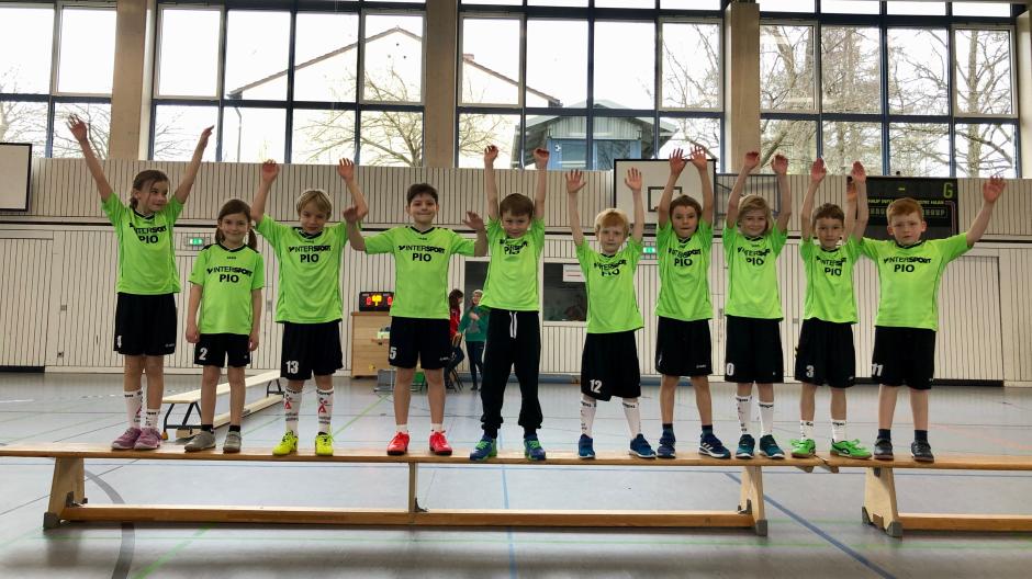 Das Anfängerteam der Handball-F-Jugend des TSV Landsberg.