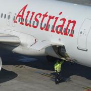 Ein Flugzeug der Austrian Airlines wurde durch Hagel stark beschädigt.